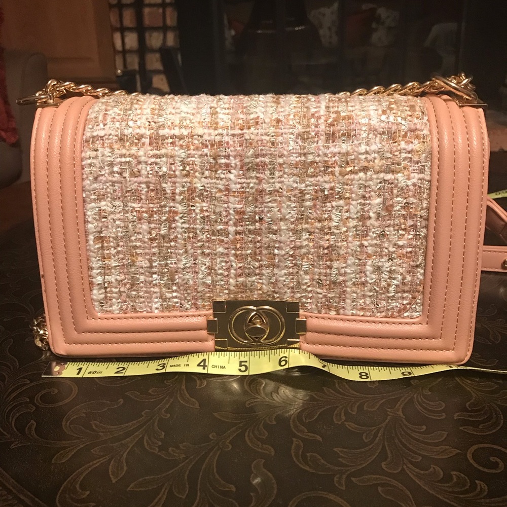 Pink crossbody purse
